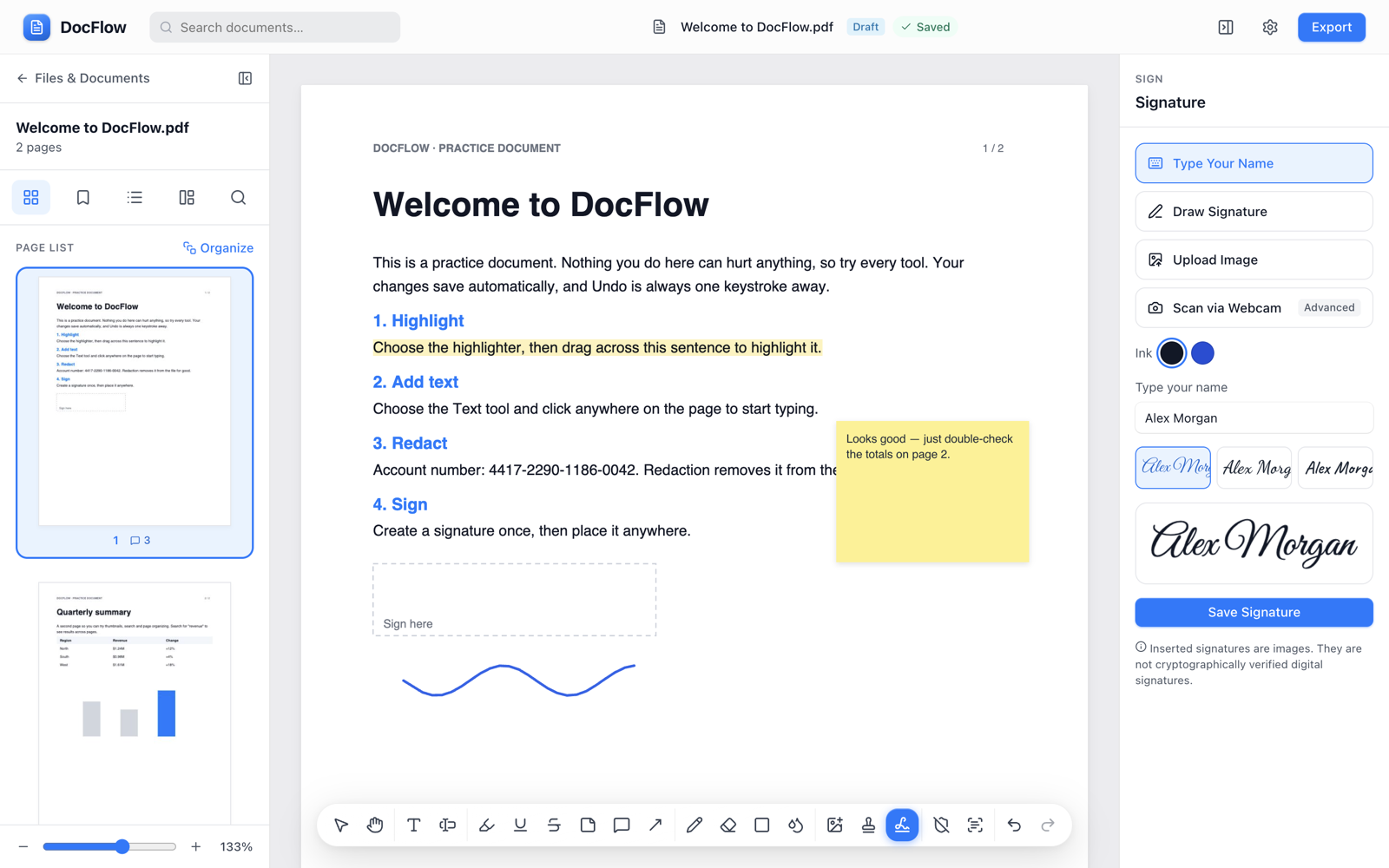 DocFlow screenshot