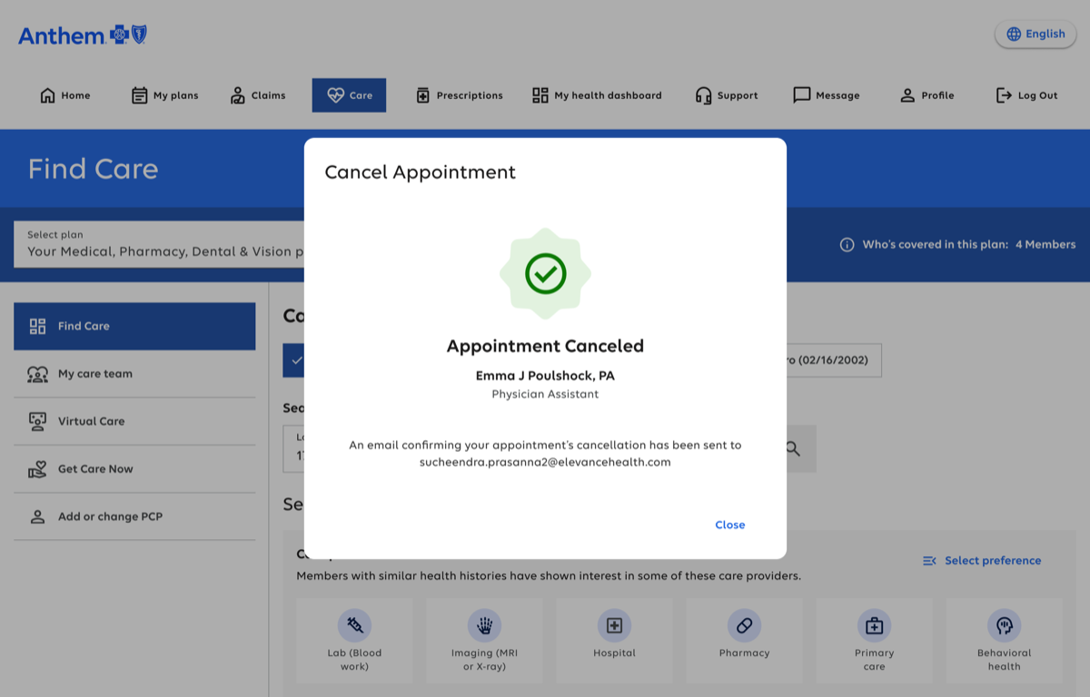 Appointment Canceled