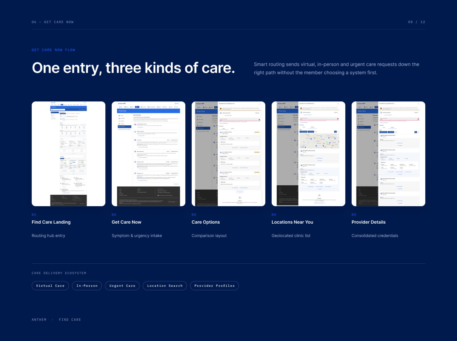 Get Care Now Flow