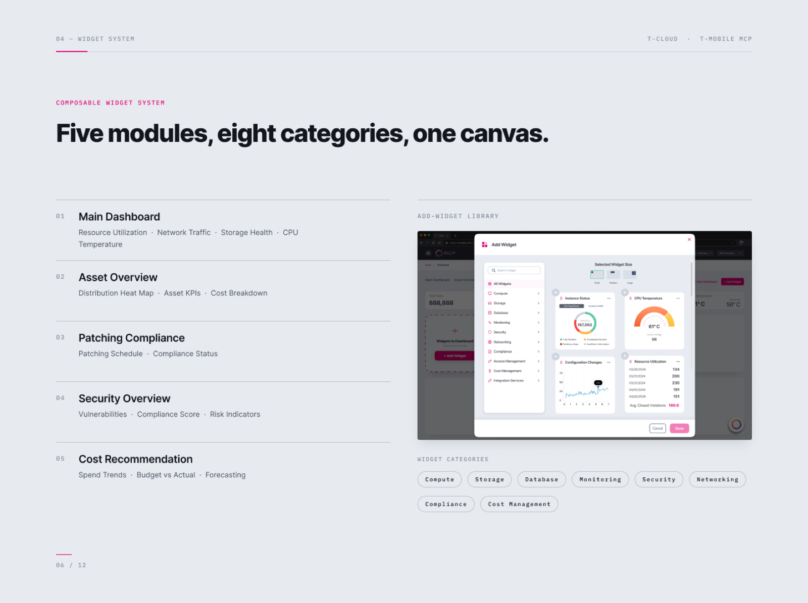 Composable Widget System