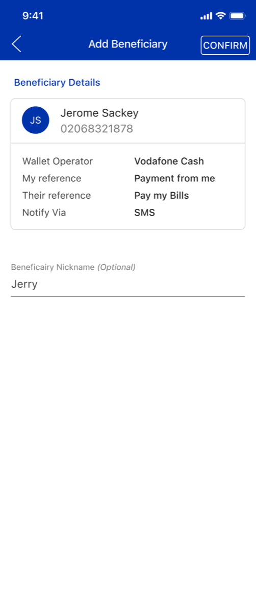 Beneficiary Saved