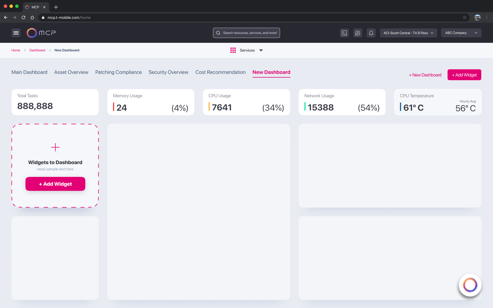 New Dashboard