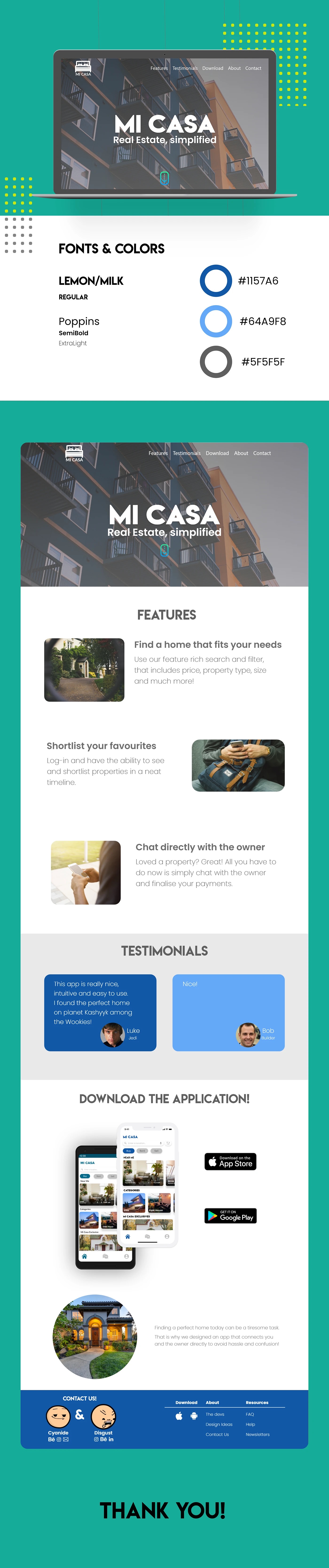 Marketing Website for Mi Casa App